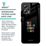 Go Your Own Way Glass Case for Redmi K50i 5G