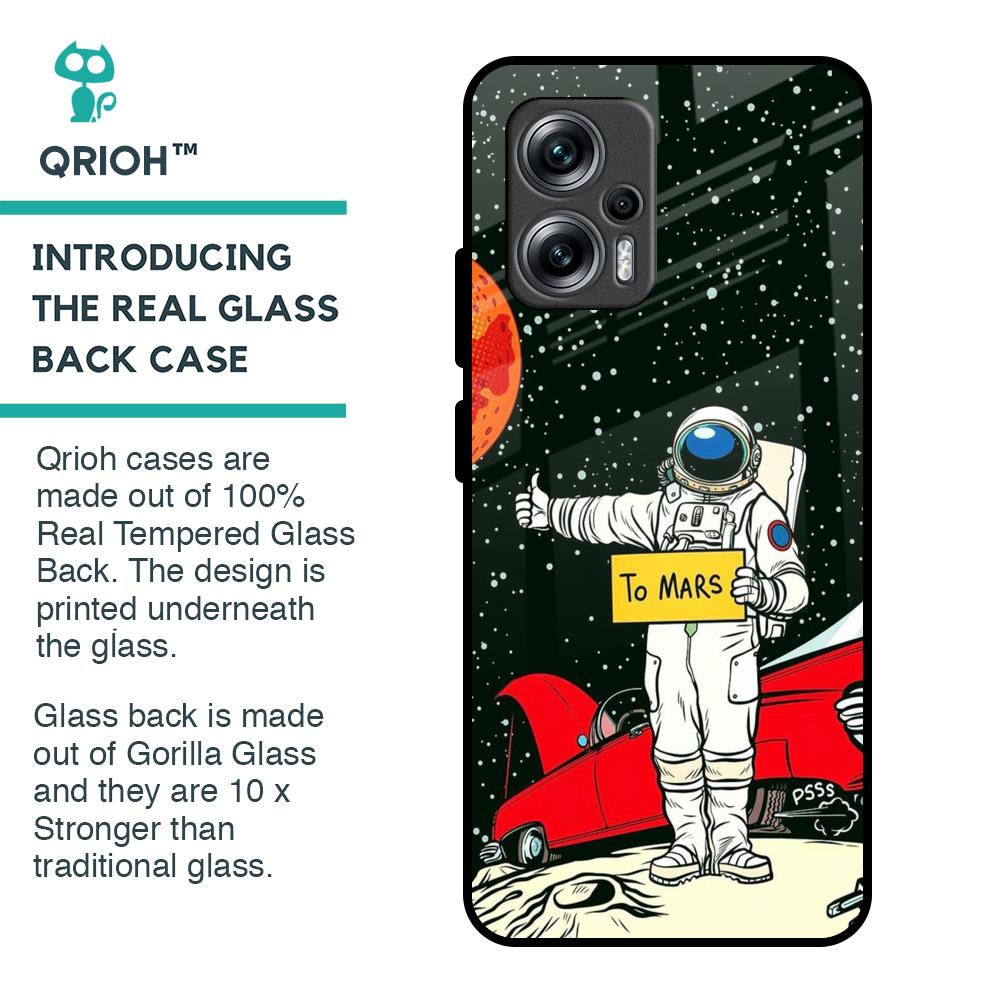 Astronaut on Mars Glass Case for Redmi K50i 5G