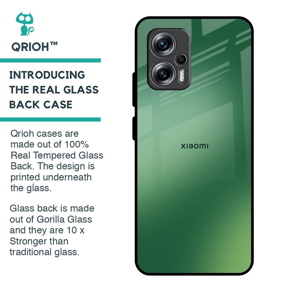 Green Grunge Texture Glass Case for Redmi K50i 5G