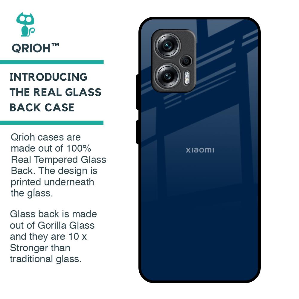 Royal Navy Glass Case for Redmi K50i 5G