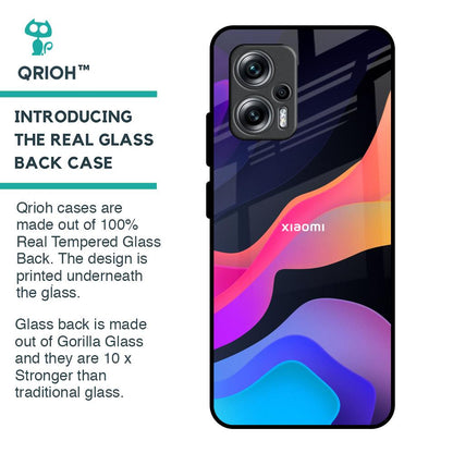 Colorful Fluid Glass Case for Redmi K50i 5G