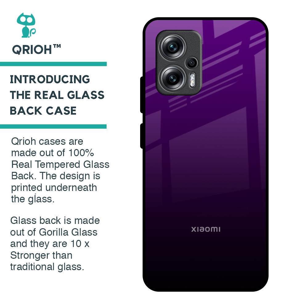 Harbor Royal Blue Glass Case For Redmi K50i 5G