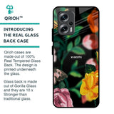 Flowers & Butterfly Glass Case for Redmi K50i 5G