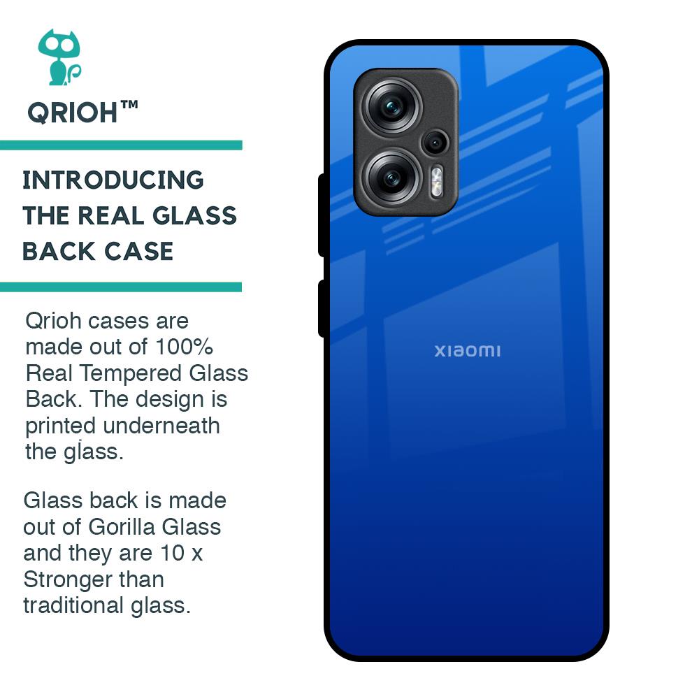 Egyptian Blue Glass Case for Redmi K50i 5G
