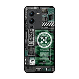 Green Camo Circuit Vivo V25 Pro Glass Back Cover Online