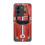 Racing Vintage Vivo V25 Pro Glass Back Cover Online