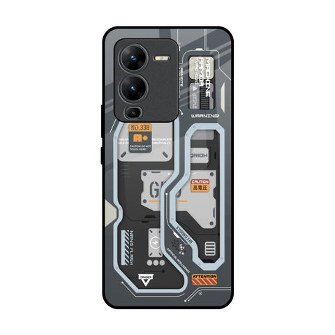 Retro Futuristic Vivo V25 Pro Glass Back Cover Online