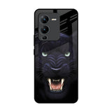 Angry Black Leopard Vivo V25 Pro Glass Back Cover Online