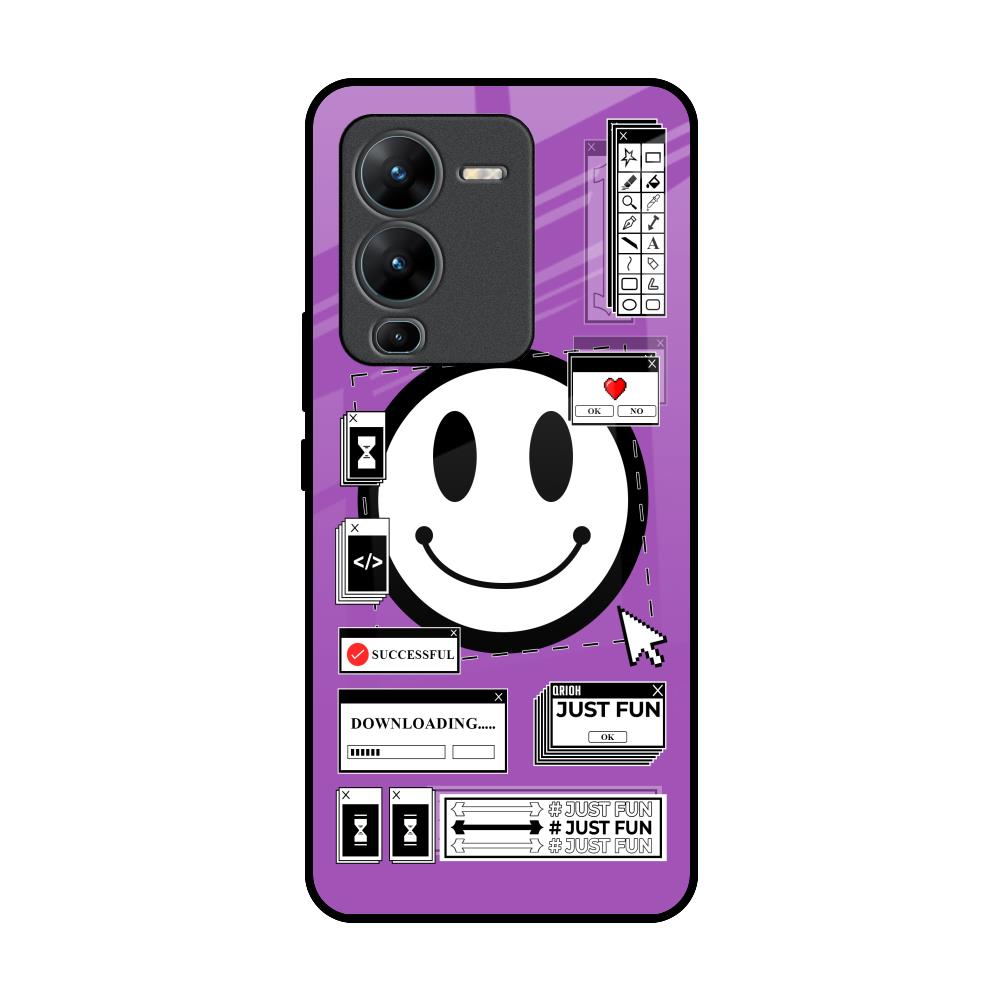 Code with Smile Vivo V25 Pro Glass Back Cover Online