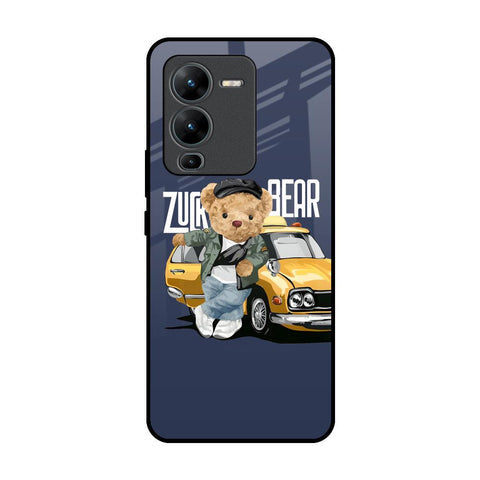 Adventurous Bear Vivo V25 Pro Glass Back Cover Online