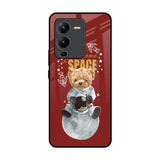 Astronaut Bear Vivo V25 Pro Glass Back Cover Online