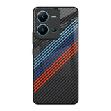 Carbon Inspired Vivo V25 Glass Back Cover Online