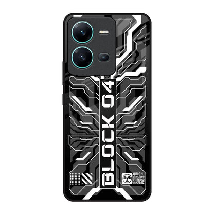 Monochrome Magic Vivo V25 Glass Back Cover Online