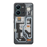 Retro Futuristic Vivo V25 Glass Back Cover Online