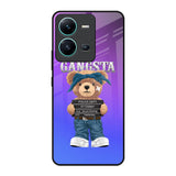 Gangsta Bear Vivo V25 Glass Back Cover Online