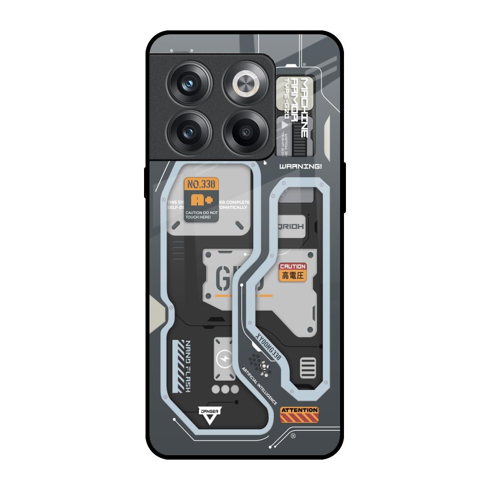 Retro Futuristic OnePlus 10T 5G Glass Back Cover Online