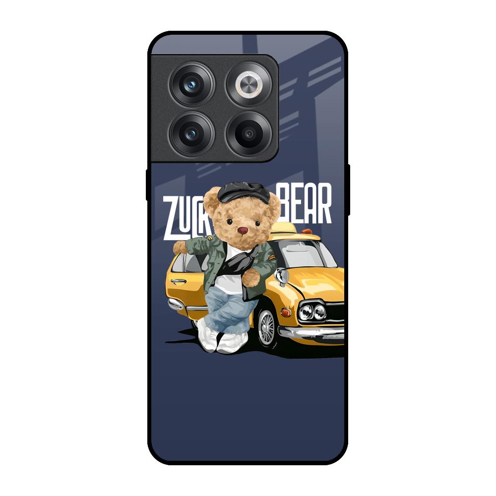 Adventurous Bear OnePlus 10T 5G Glass Back Cover Online