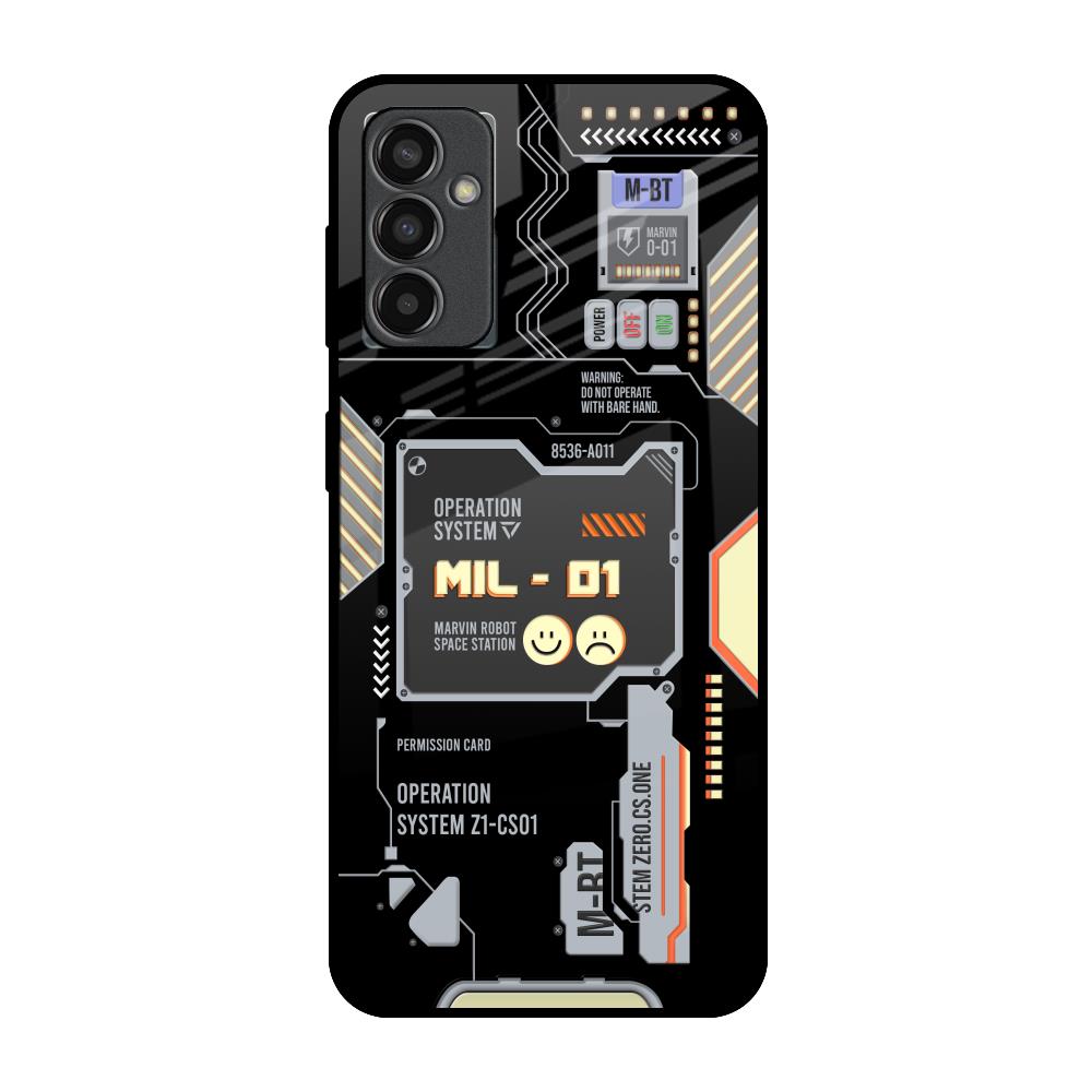 Exposed Parts Samsung Galaxy M13 Glass Back Cover Online