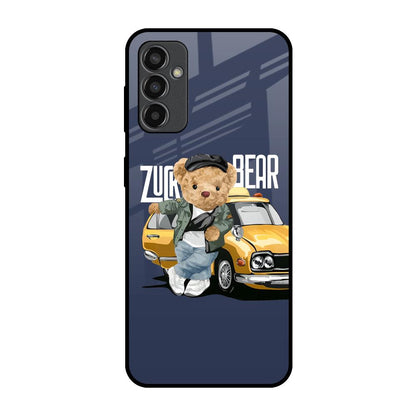 Adventurous Bear Samsung Galaxy M13 Glass Back Cover Online