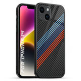 Carbon Inspired iPhone 14 Glass Back Cover Online