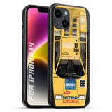 Yellow Racing Car iPhone 14 Glass Back Cover Online