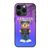 Gangsta Bear iPhone 14 Pro Glass Back Cover Online