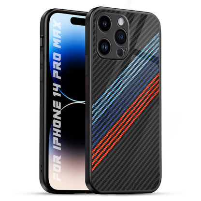 Carbon Inspired iPhone 14 Pro Max Glass Back Cover Online