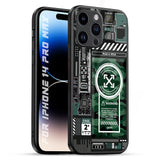 Green Camo Circuit iPhone 14 Pro Max Glass Back Cover Online