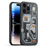 Retro Futuristic iPhone 14 Pro Max Glass Back Cover Online