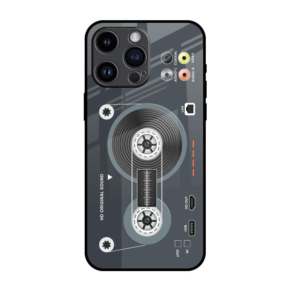 Retro Recorder iPhone 14 Pro Max Glass Back Cover Online