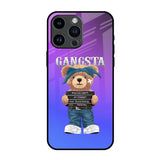 Gangsta Bear iPhone 14 Pro Max Glass Back Cover Online