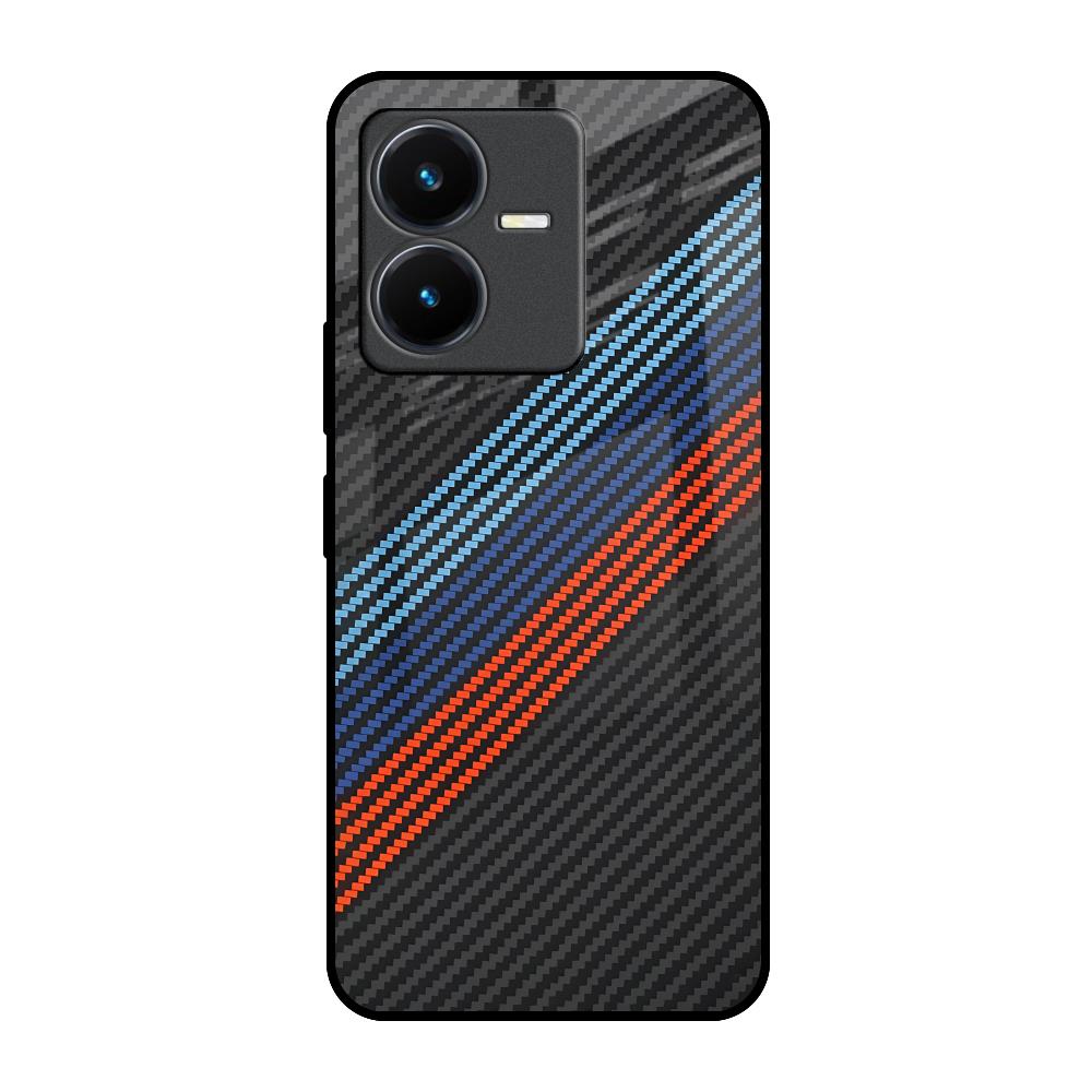 Carbon Inspired Vivo Y22 Glass Back Cover Online