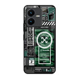 Green Camo Circuit Vivo Y22 Glass Back Cover Online