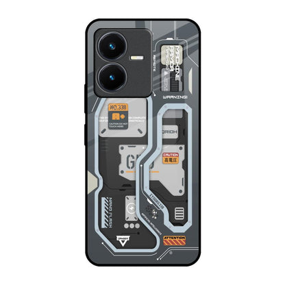 Retro Futuristic Vivo Y22 Glass Back Cover Online