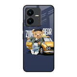 Adventurous Bear Vivo Y22 Glass Back Cover Online
