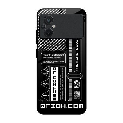 Futuristic Art Poco M5 Glass Back Cover Online