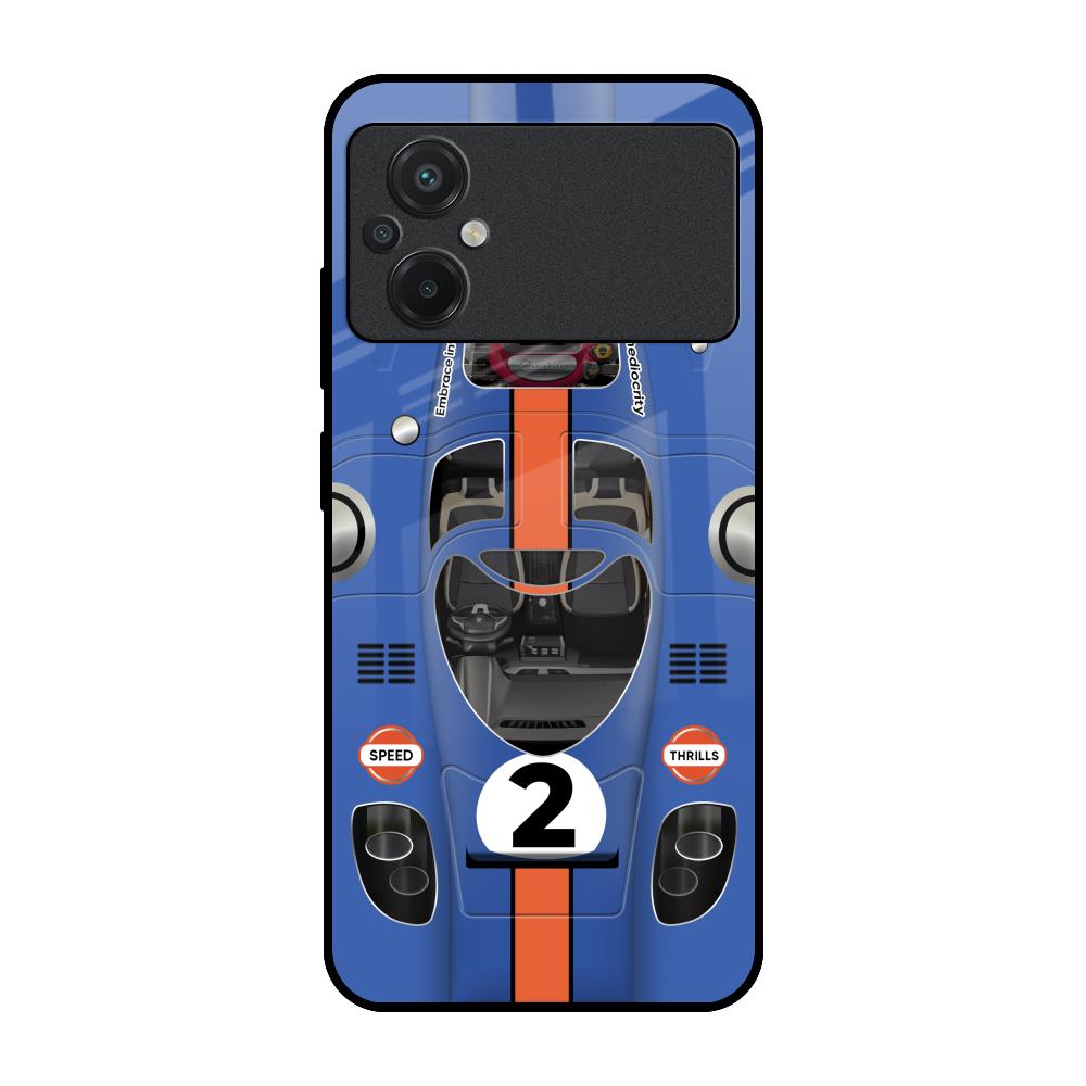 Car Adiction Poco M5 Glass Back Cover Online