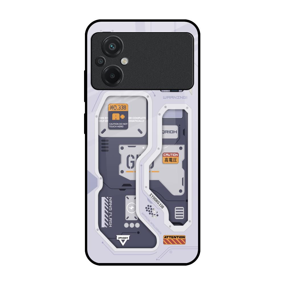 Tech Savvy Poco M5 Glass Back Cover Online