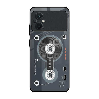 Retro Recorder Poco M5 Glass Back Cover Online