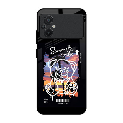 Summer Vibe Poco M5 Glass Back Cover Online