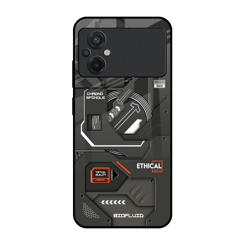 Tech Aesthetics Poco M5 Glass Back Cover Online