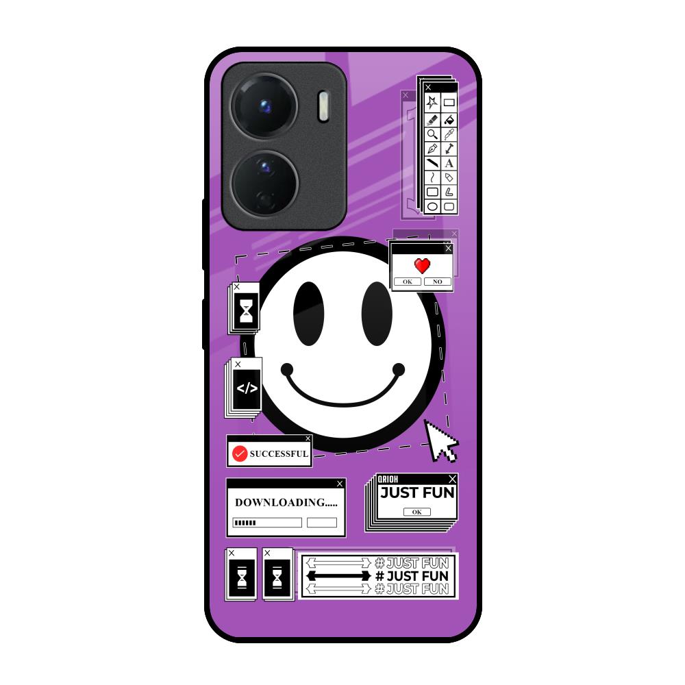 Code with Smile Vivo Y16 Glass Back Cover Online