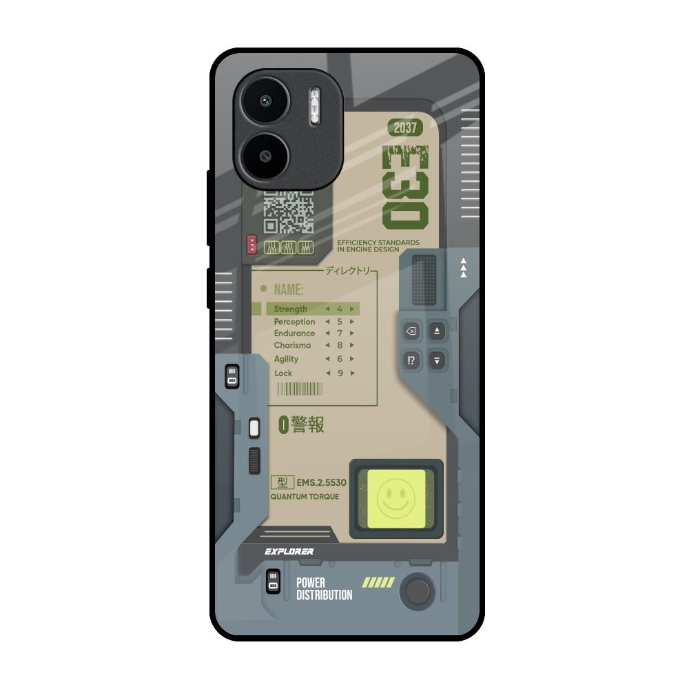 Art Station Redmi A1 Glass Back Cover Online