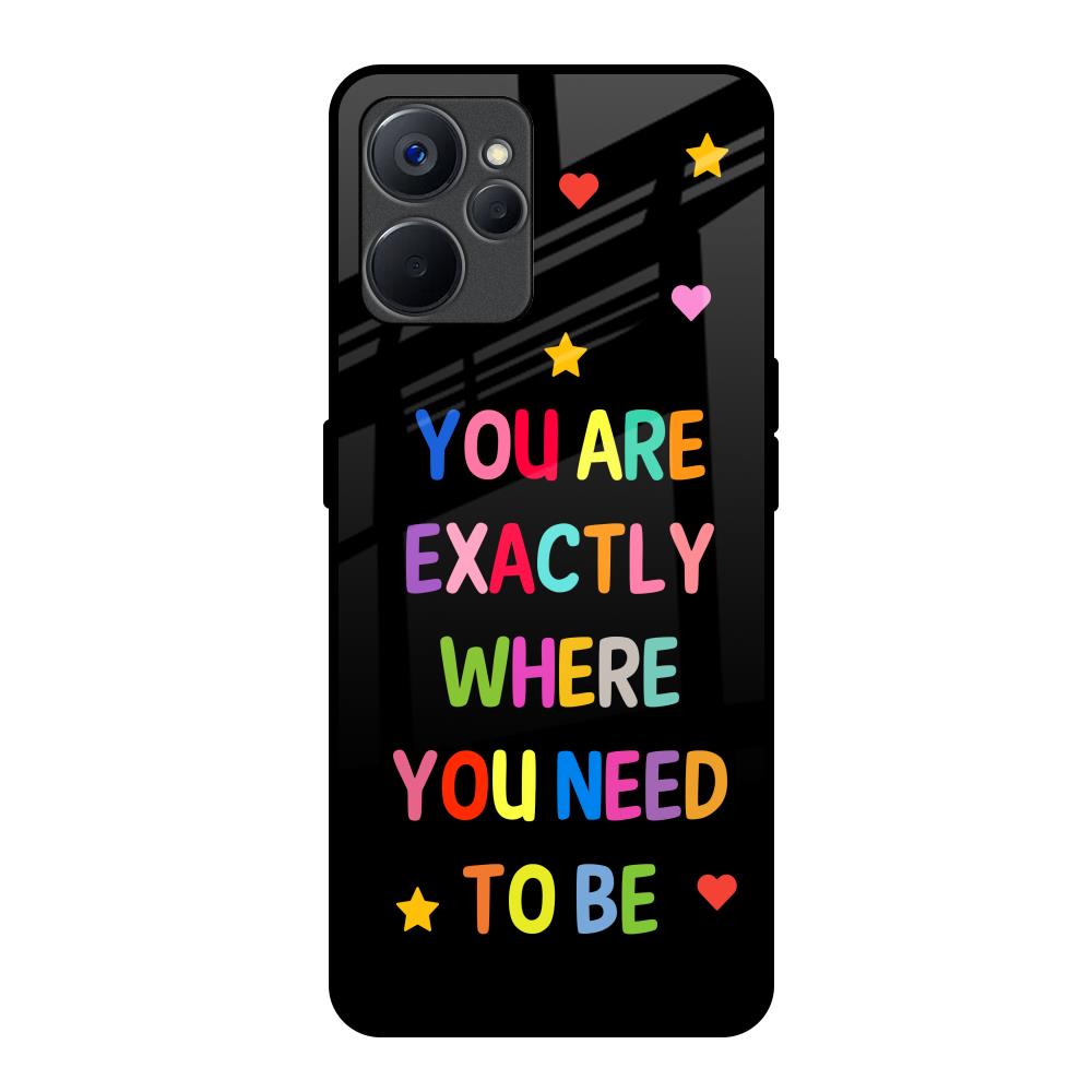 Magical Words Realme 9i 5G Glass Back Cover Online