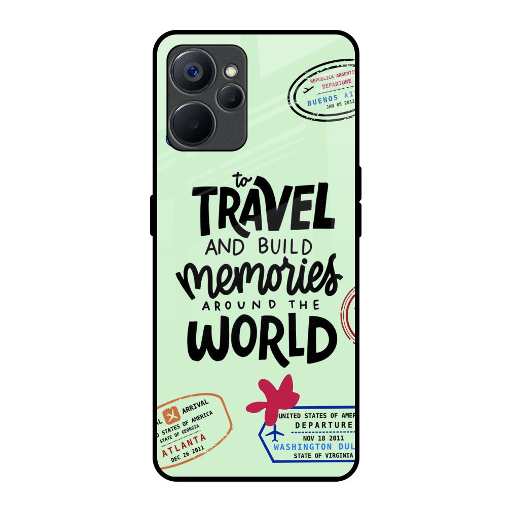 Travel Stamps Realme 9i 5G Glass Back Cover Online