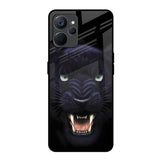Angry Black Leopard Realme 9i 5G Glass Back Cover Online