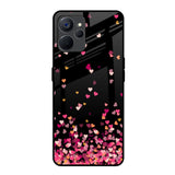 Heart Rain Fall Realme 9i 5G Glass Back Cover Online