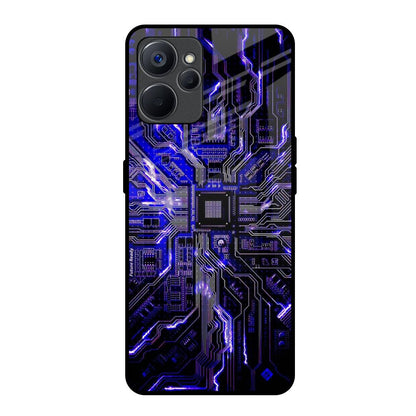 Techno Color Pattern Realme 9i 5G Glass Back Cover Online
