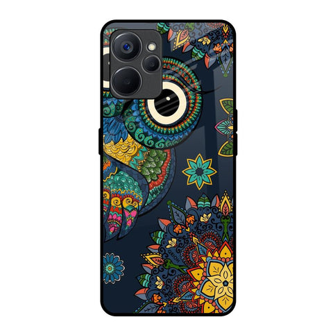 Owl Art Realme 9i 5G Glass Back Cover Online