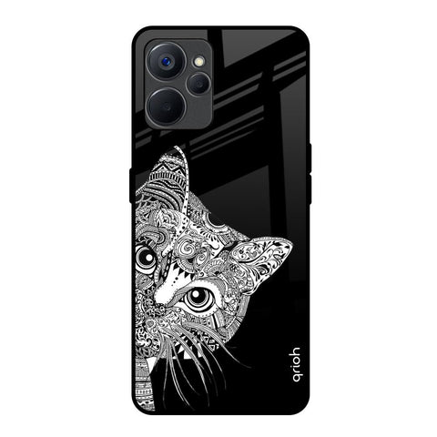 Kitten Mandala Realme 9i 5G Glass Back Cover Online